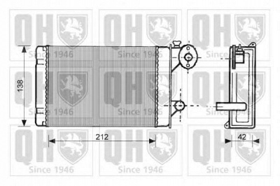 QUINTON HAZELL qhr2040 -  Теплообменник, отопление салона